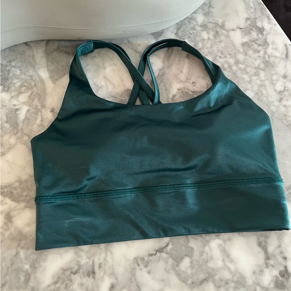 NEW lululemon Energy Longline Bra
Medium Support, B-D Cups Foil
